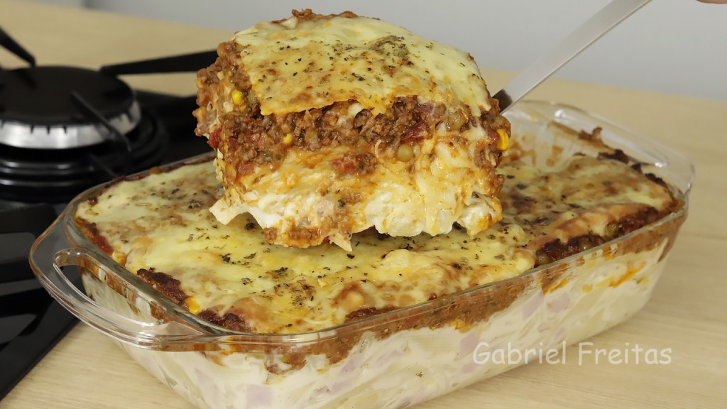 macarrão no forno