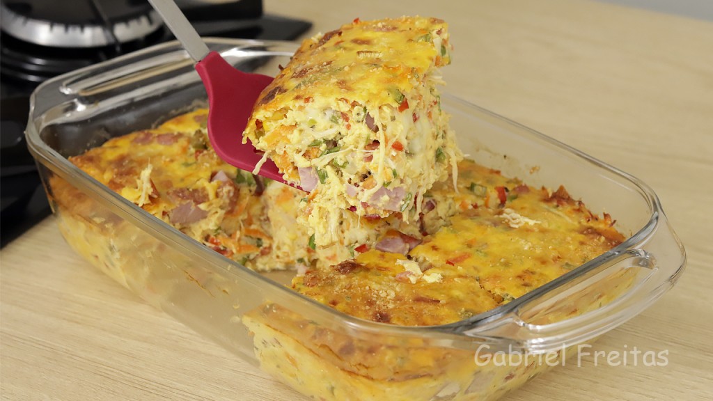 omelete de forno